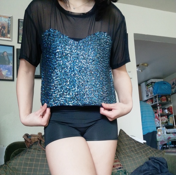 Sequin mesh top - Picture 4 of 4